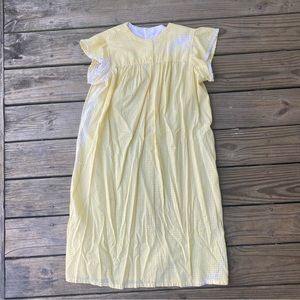 VTG Yellow Gingham Nightgown
